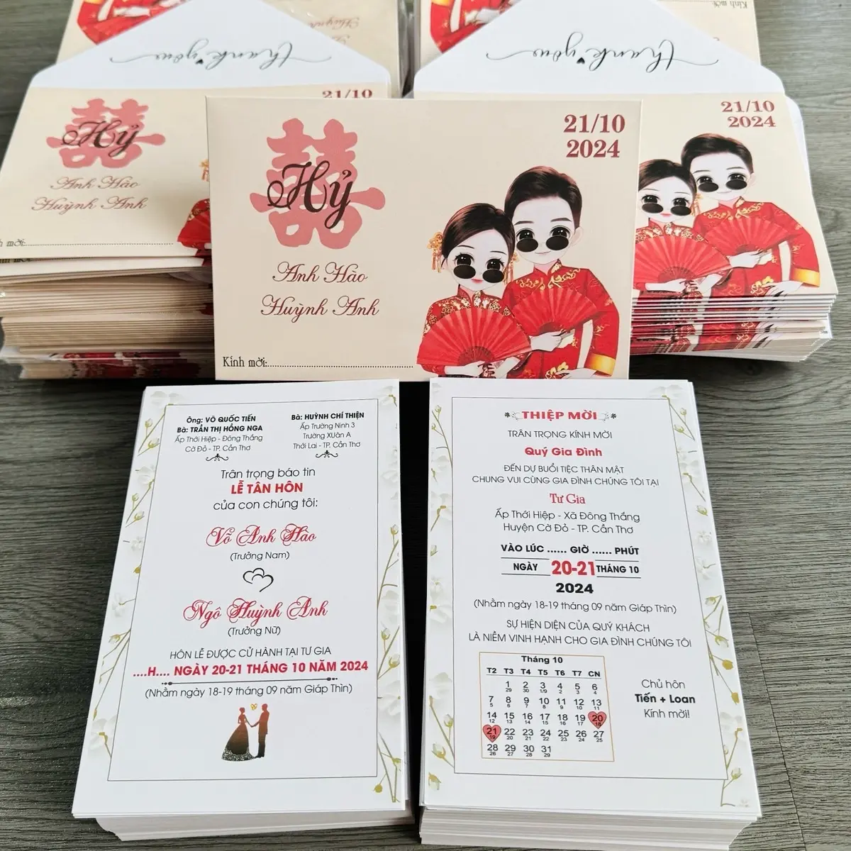 COMBO 100 THIỆP PHONG BÌ PHONG CÁCH TRUNG HOA