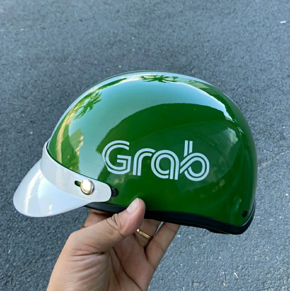 Nón nửa đầu ,1/2 đầu Grab
