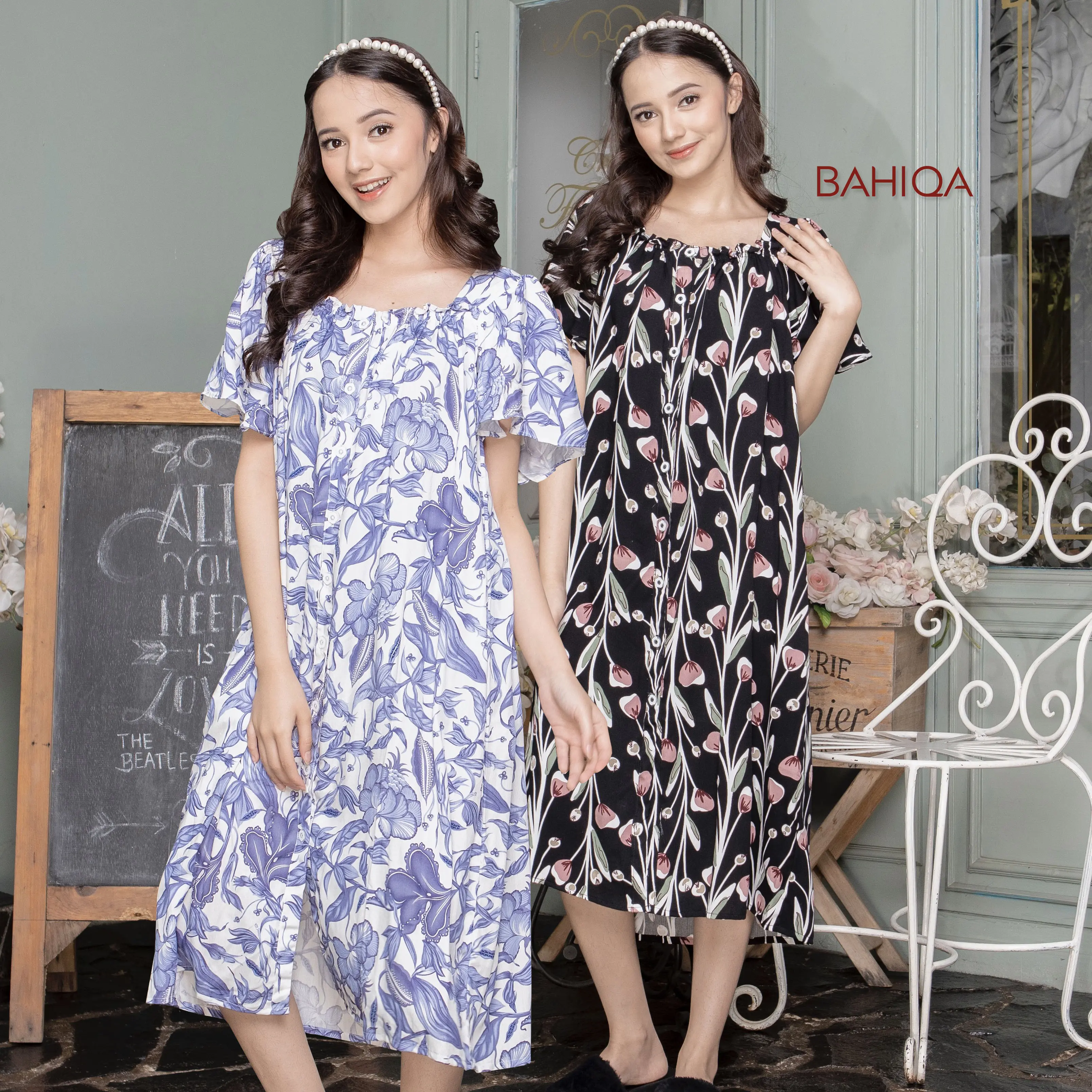 Lily Homedress -  Daster Rayon Busui Friendly Nyaman Dingin