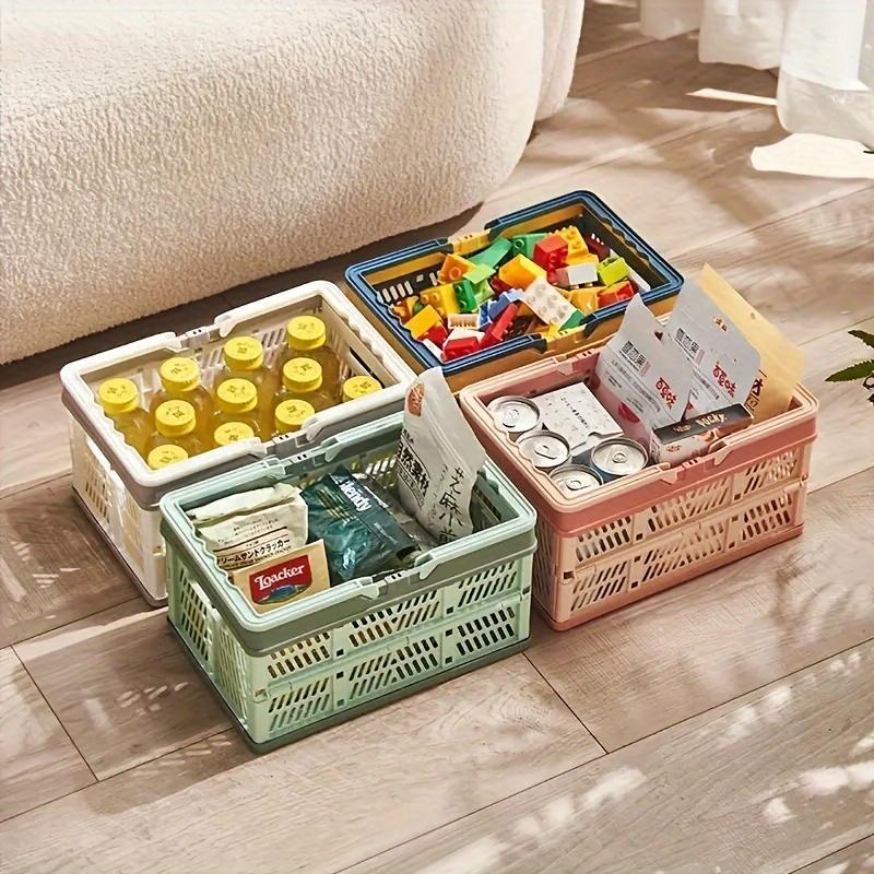 Foldable Picnic Basket, Large Capacity Food Storage Basket, Outdoor Camping Storage Basket, Portable Fruit Storage Basket, Camping & Hiking Equipment 8
