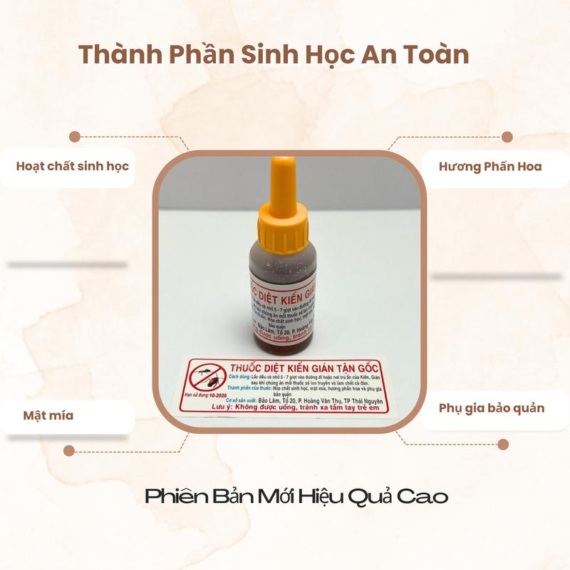 Product Introduction of [Combo 12 Lọ Diệt Kiến Gián Sinh Học] Hiệu Quả Cao, Thân Thiện Môi Trường - Diệt Côn Trùng Nhanh Chóng, An Toàn Cho Gia Đình, Tiết Kiệm Thời Gian 10