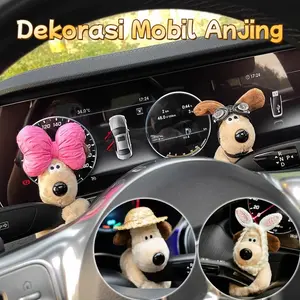 Dekorasi Mobil Anjing Lucu/Aksesoris Interior Mobil /Ornamen Lucu Puppy Pajangan Hiasan Puppy Tuas Stir Sein Mobil Anjing