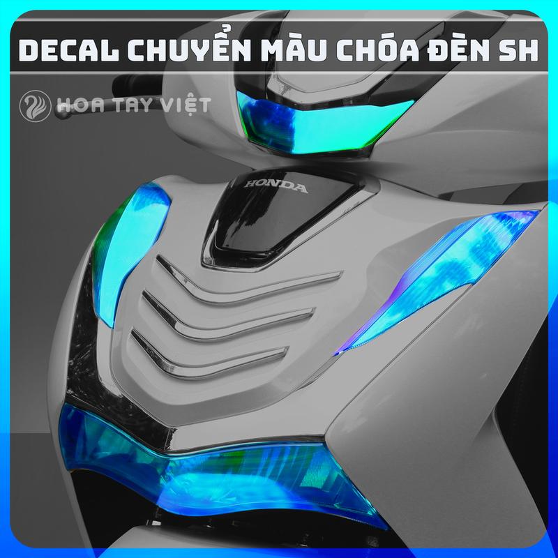 Decal [ Đề can ] đổi màu đèn xe SH 2020 - 2025 bảo vệ đèn xe Honda Sh pvc 3 lớp Nhãn Dán Tem