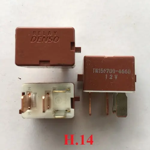 Rơle DEN.....SO 12v, 4 chân, không chống nước, màu đỏ.