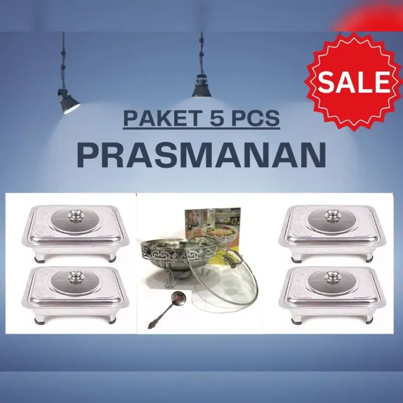 PAKET 4 KOMBINASI + WARMER STOVE UKIR 1 + CENTONG SAYUR 1 PJ 142 Kitchenware 0