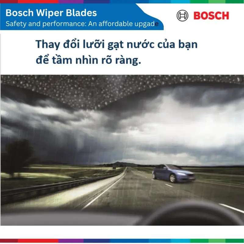 Bộ gạt mưa BOSCH AeroTwin, TOYOTA Camry đời xe 1998 đến nay, gạt nước Camry 1