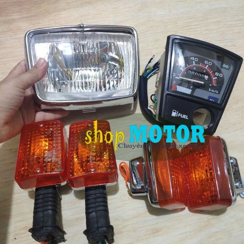 [CỰC ƯU ĐÃI] Cụm pha đèn trước - Bộ xi nhan Trước/ sau - Đồng hồ cơ xe CUB 82 0