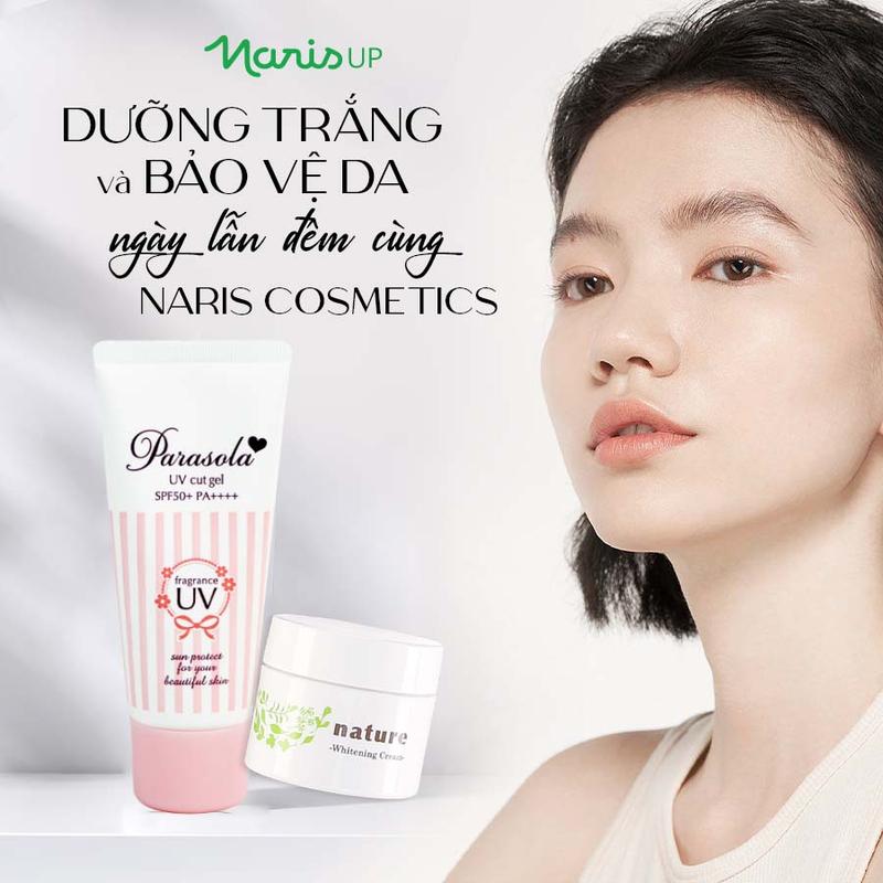 Gel chống nắng dưỡng sáng da Naris Parasola UV Cut Gel SPF50+/PA++++ 90gr 3