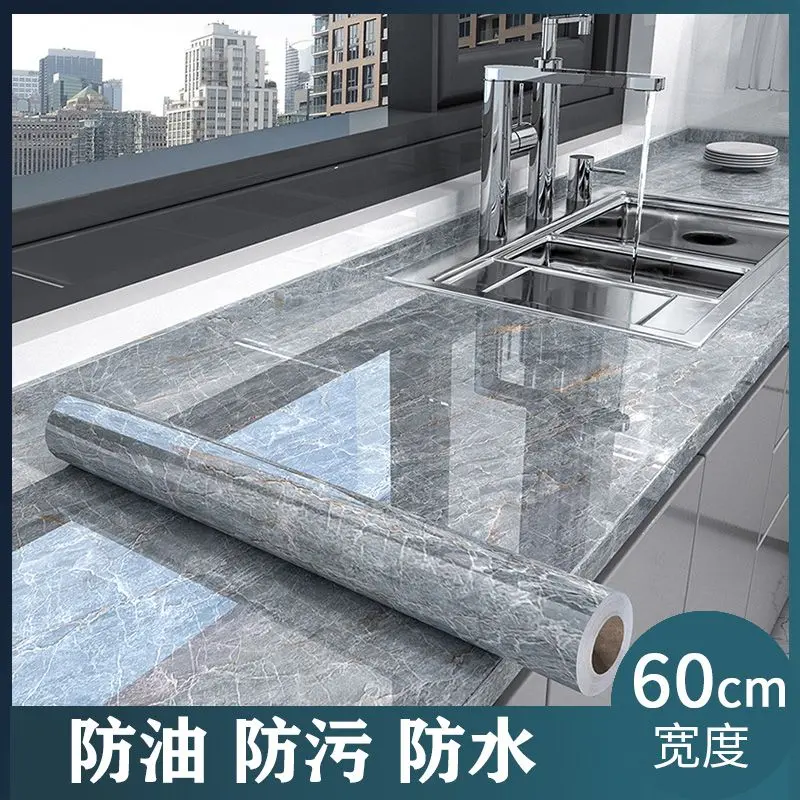 Miếng Dán Chống Dầu Chống Thấm Nước, Nhà Bếp, Giấy Dán Tường Tự Dính, Chống Cháy, Chống Ẩm, Thích Hợp Cho Mặt Bàn Bếp Và Tủ, Miếng Dán Gạch Ốp Lại 6