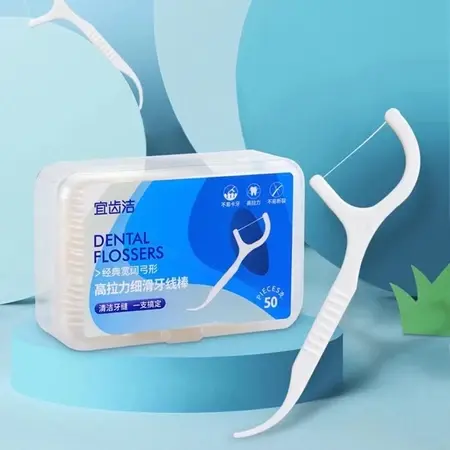 Combo 2 Hộp 50 Cây Tăm Chỉ Nha Khoa Vệ Sinh Răng Miệng Chất Liệu Cao Cấp An Toàn Sức Khỏe.