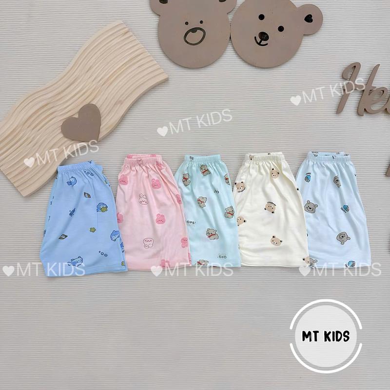 [ Loại Đẹp ] Combo 10 Quần Đùi Chục Thun Lạnh ,  In Họa Tiết Cho Bé Phù Hợp Cho Cả BÉ Trai Bé Gái 3
