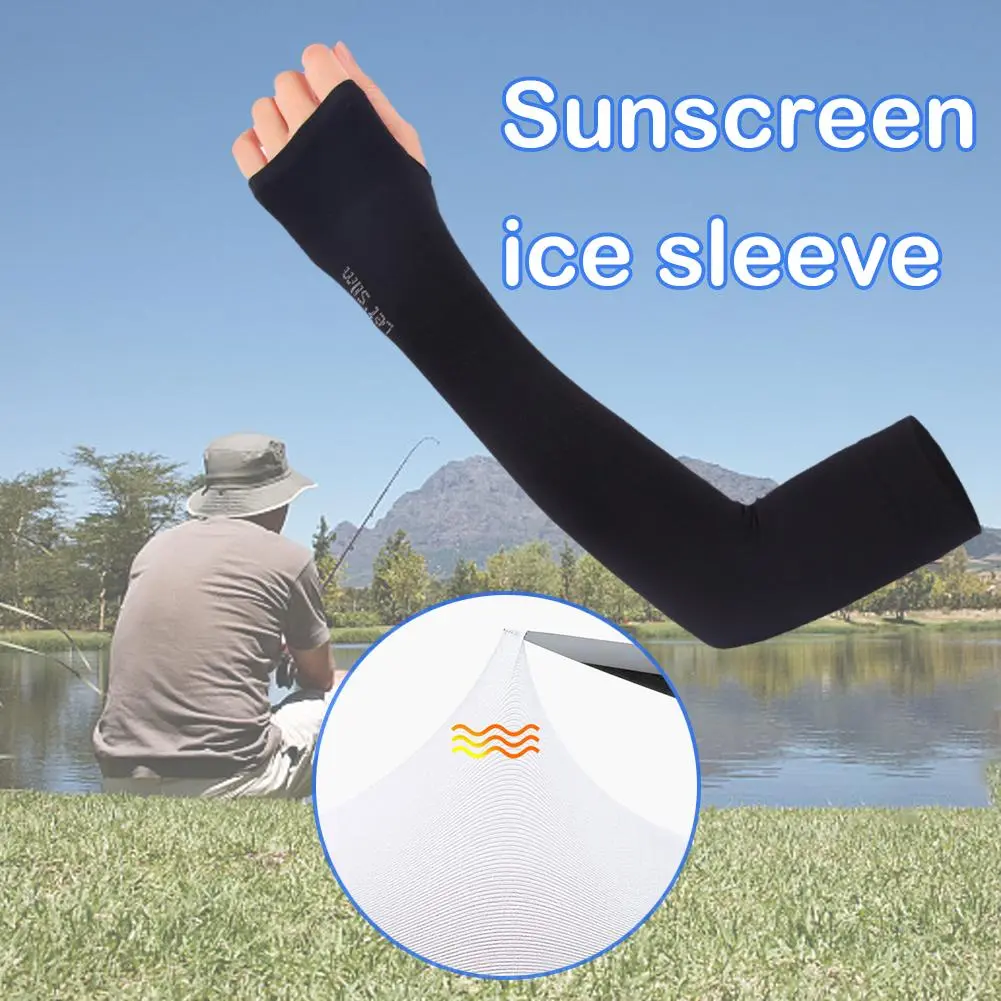 Cooling Hand Sock UV Protection Arm Sleeves Men Sport Outdoor Handsock Arm Sock Riding Ice Silk Unisex Ice Arm Sleeve