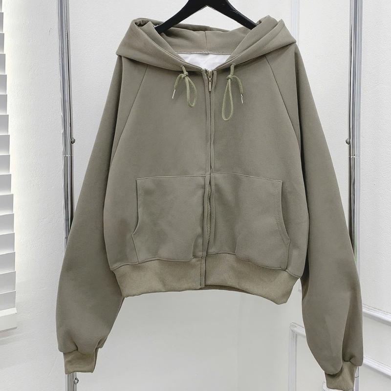 X3 Áo khoát nỉ 2 da [trơn] chiều dài 54cm Hằng tidy Nữ form 40-60kg . mang đi nắng thoải mái.