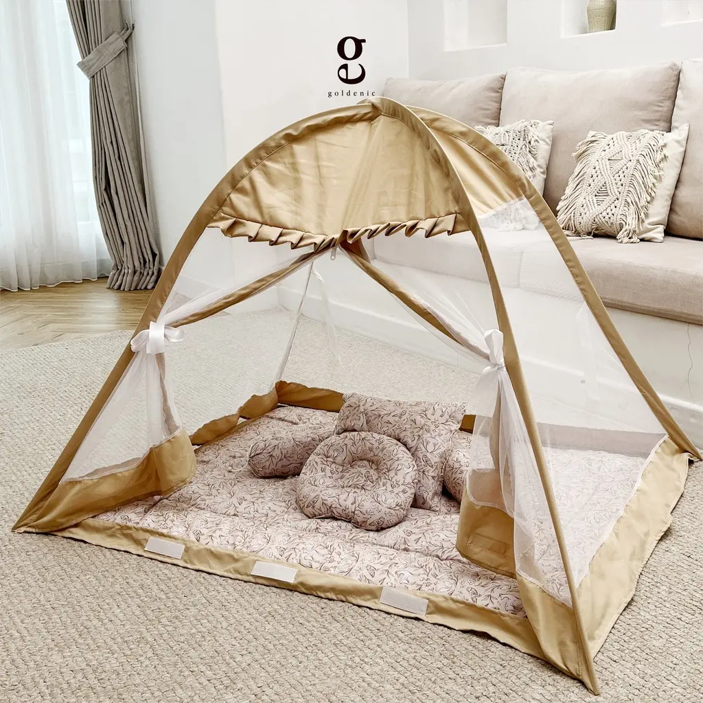 Goldenic - Bedcover Kelambu Motif Serenity