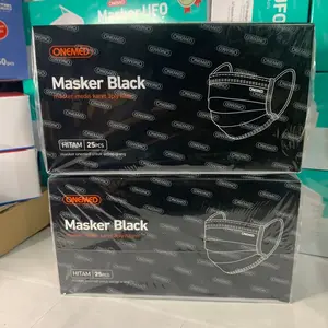 MASKER HITAM ONEMED ISI 25 PCS