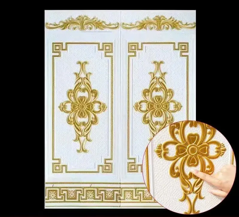 xốp dán chân tường kích thước 90x70 cm, mặt sau có sẵn keo 7