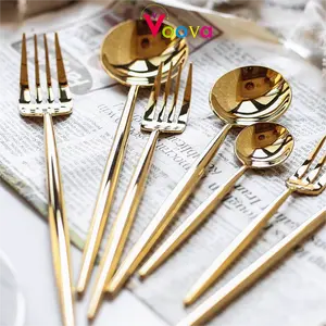 [COD] Sendok Garpu Stainless/ Spoon Fork Stainless/ Alat Makan/ Sendok Garpu Gold Silver/ Garpu Sendok Sumpit