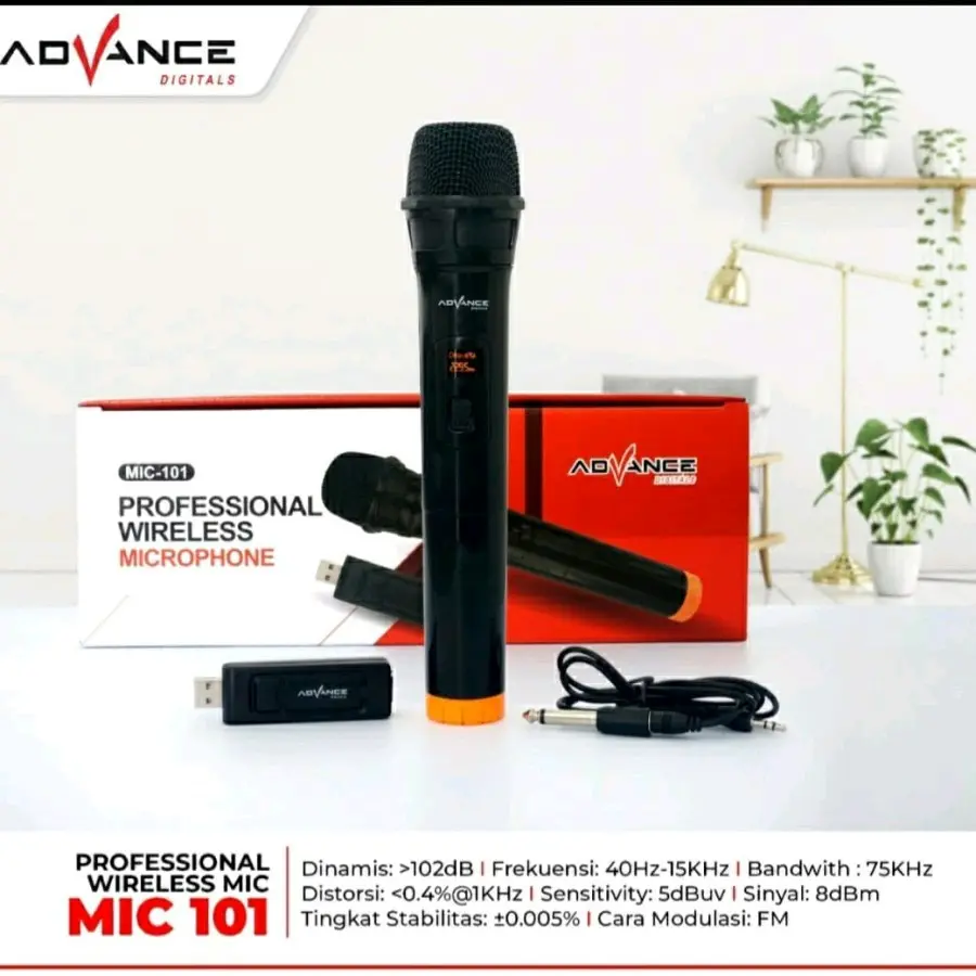 ADVANCE Professional Wireless Microphone MIC - 101