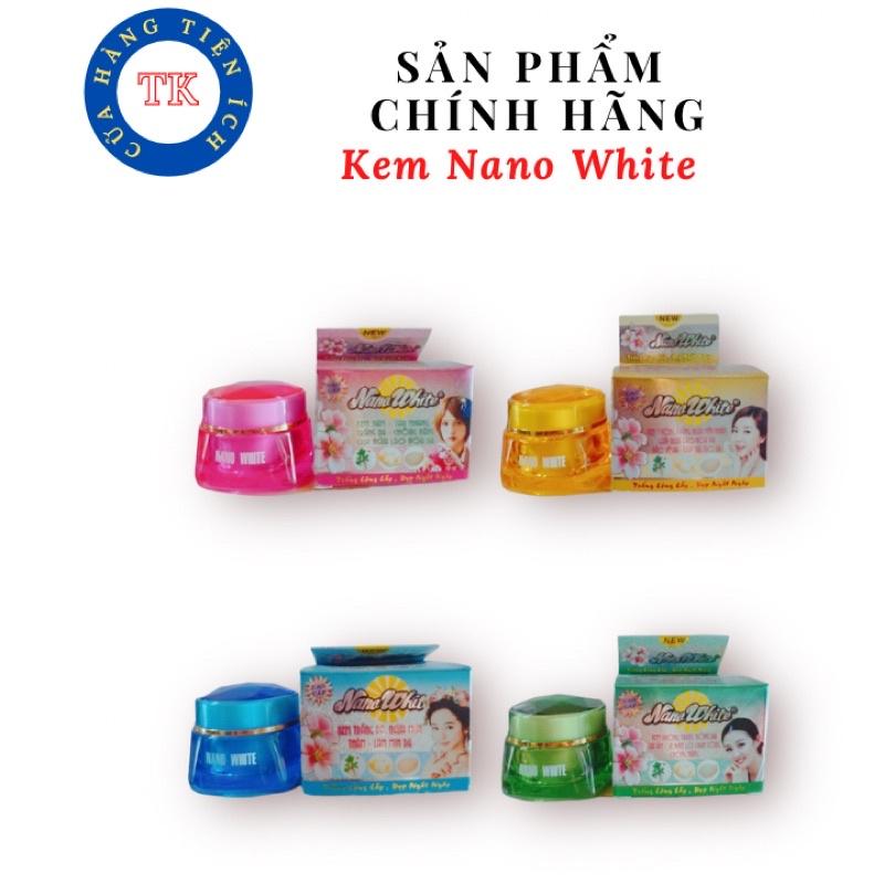Kem Nano White mụn nám trắng da se khít lỗ chân lông đủ 4 màu