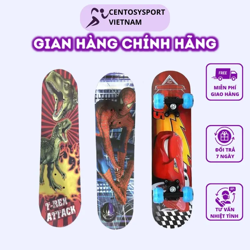 Ván Trượt Trẻ Em VT280 CENTOSY Desk Gỗ Thể Thao Cao Cấp Cho Bé