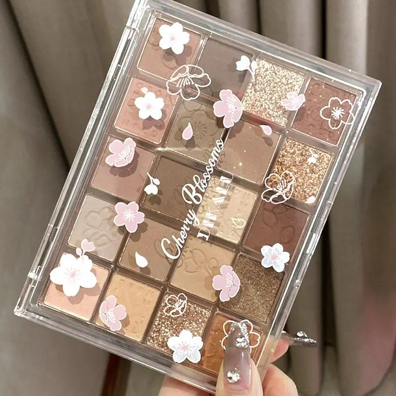 20 Colors Butter Bronze Eyeshadow , Matte and Glitter Shimmering Eye Shadow Palette, High Pigmented Colorful Eye Makeup Products, Summer Makeup, Christmas Gift