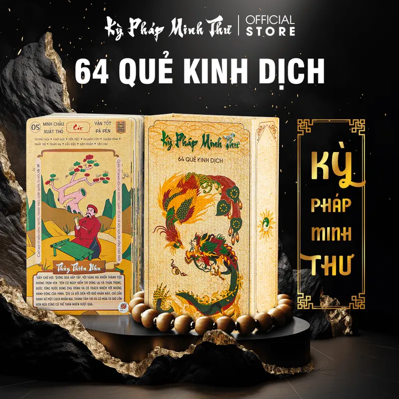 Bộ thẻ Kinh Dịch 64 Quẻ - Kỳ Pháp Minh Thư - News Combo Thẻ Bài Cards 0