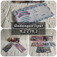 Gambar Undangan ultah anak karakter /undangan ulang tahun - 9x16 (sedang) dari Anugrah Plastik_NEW Kota Surabaya 3 Tokopedia