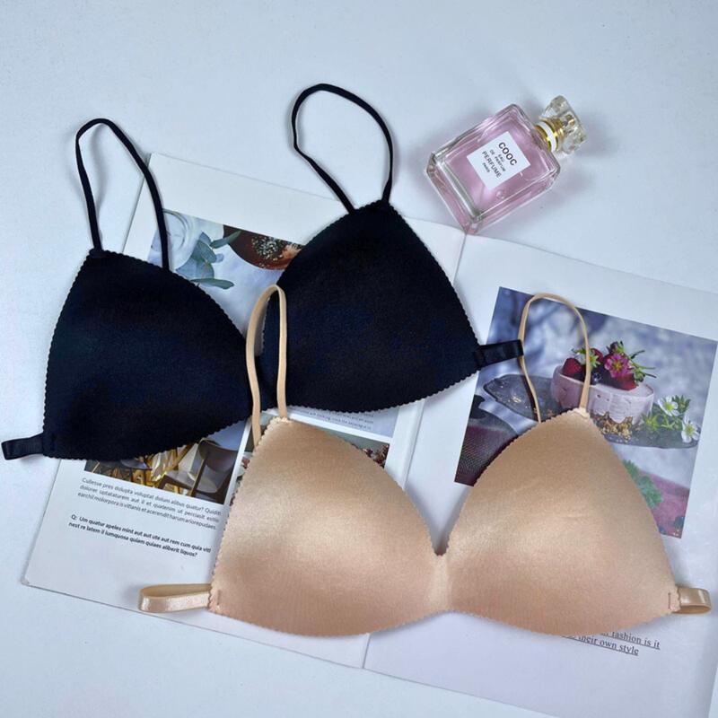 Áo Lót Bra Nữ 2 Dây Đúc Su Đệm Mỏng, Dây Mảnh,Ko Gọng, Tạo Khe , Áo lót nữ 818