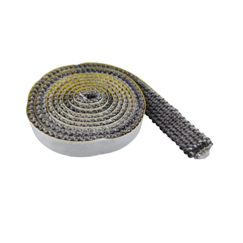 Fireplace Tape Seal High Temperature Resistance Wood Stoves Gasket Sticky Fiberglass Rope for Window Glass Chimney Fireplace 6