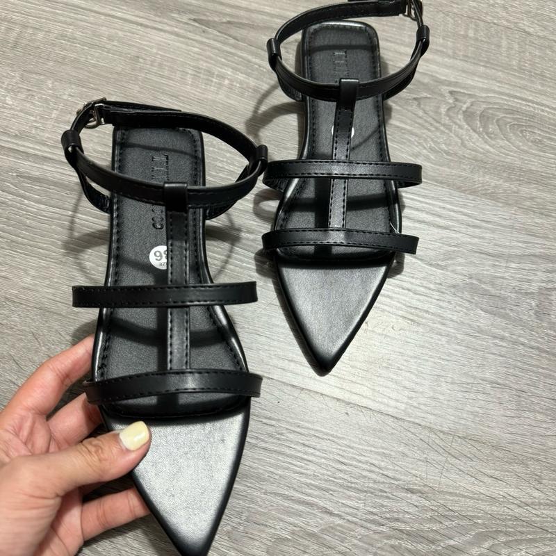 Dép bệt mũi nhọn hai dây mảnh TTHSHOES size lớn 35-45 cho nữ - DéP 5