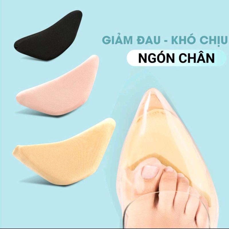 1 Cặp Lót Mũi Giày, Lót Ngón Chân Giảm Đau, Giảm Rộng Khi Mang Giày Miếng Lót Giày Nhung ló t 0