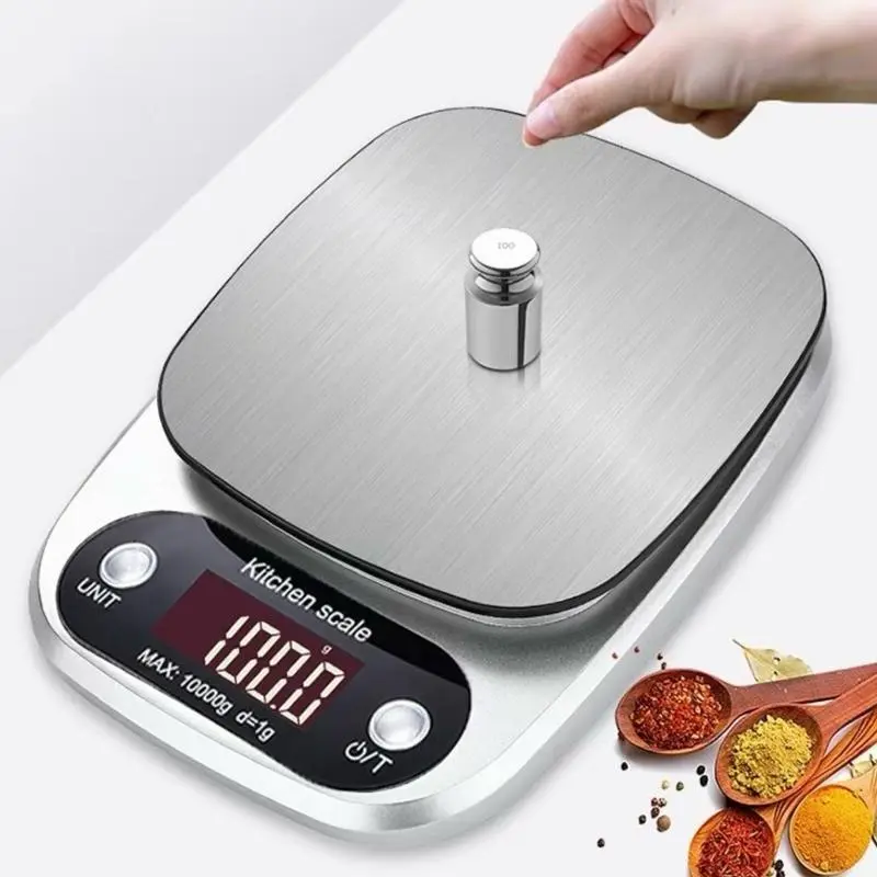 Cân tiểu ly điện tử nhà bếp mini định lượng 1g - 10kg, Cân tiểu li làm bánh độ chính xác cao tặng kèm 2 viên pin AAA