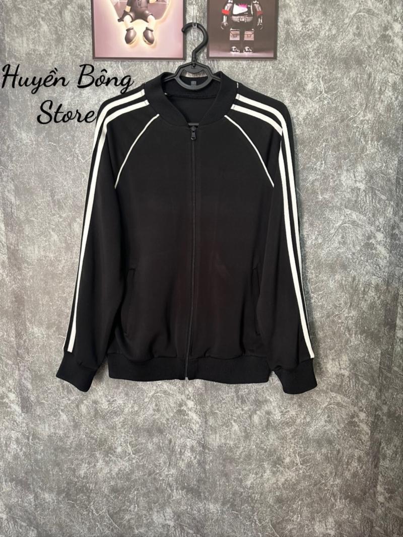 Product Introduction of Huyền Bông Store-BỘ THỂ THAO CỔ BOMBER Nam Nữ,Chất Liệu Umi Cotton Full 5 màu,Full Tag Mác, Logo Thêu Unisex Unisex Unisex Sport Thun Tập Thể Dục Top Quần 7