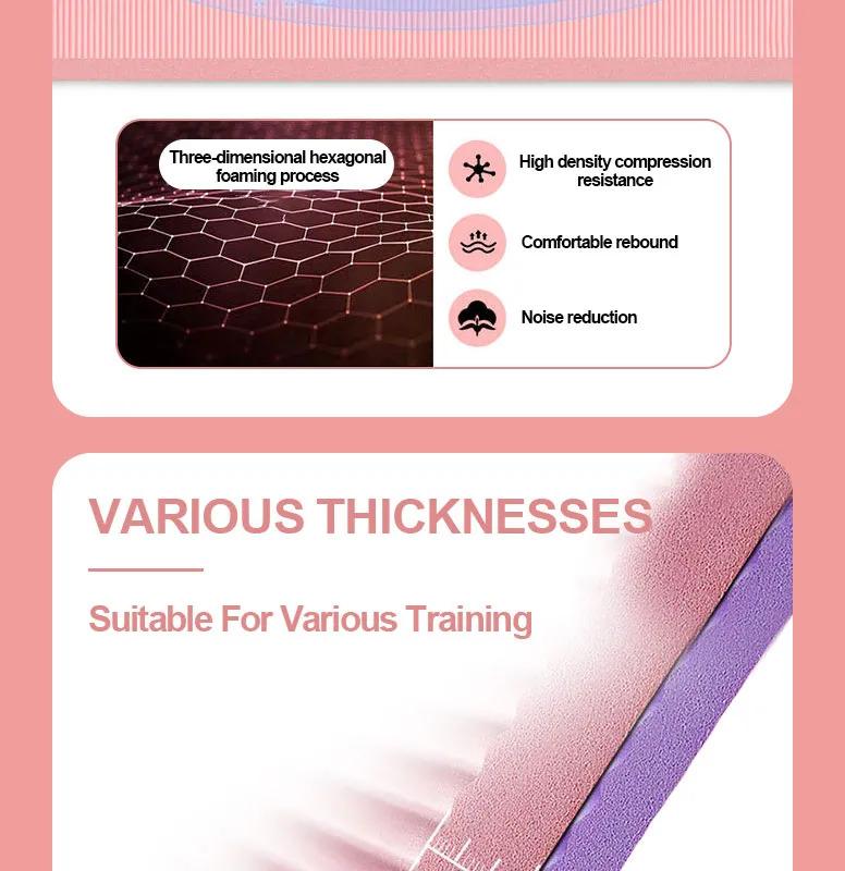 Product Introduction of 20MM NBR Yoga Mat Non Slip Thick & Soft Comfortable for Exercise 3