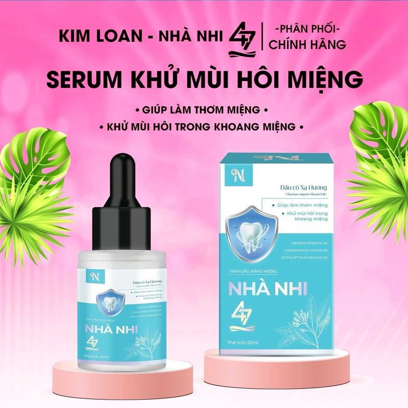  Serum Khử Mùi Hôi Miệng Nhà Nhi47 - Xịt Thơm Miệng Xịt Miệng 20ml 