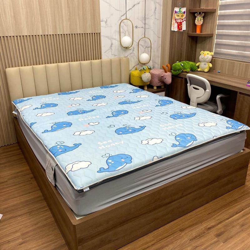 Thảm nệm cao cấp chất liệu lõi bông khử khuẩn,mặt vải satin sang trọng.đệm 4 mùa cao cấp. 1