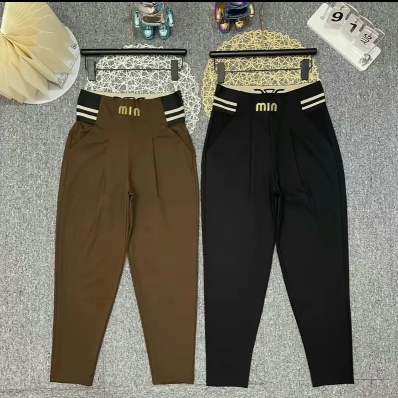 Quần Baggy chất umi cao cấp co dãn 4chiều cạp cao siêu hách dáng