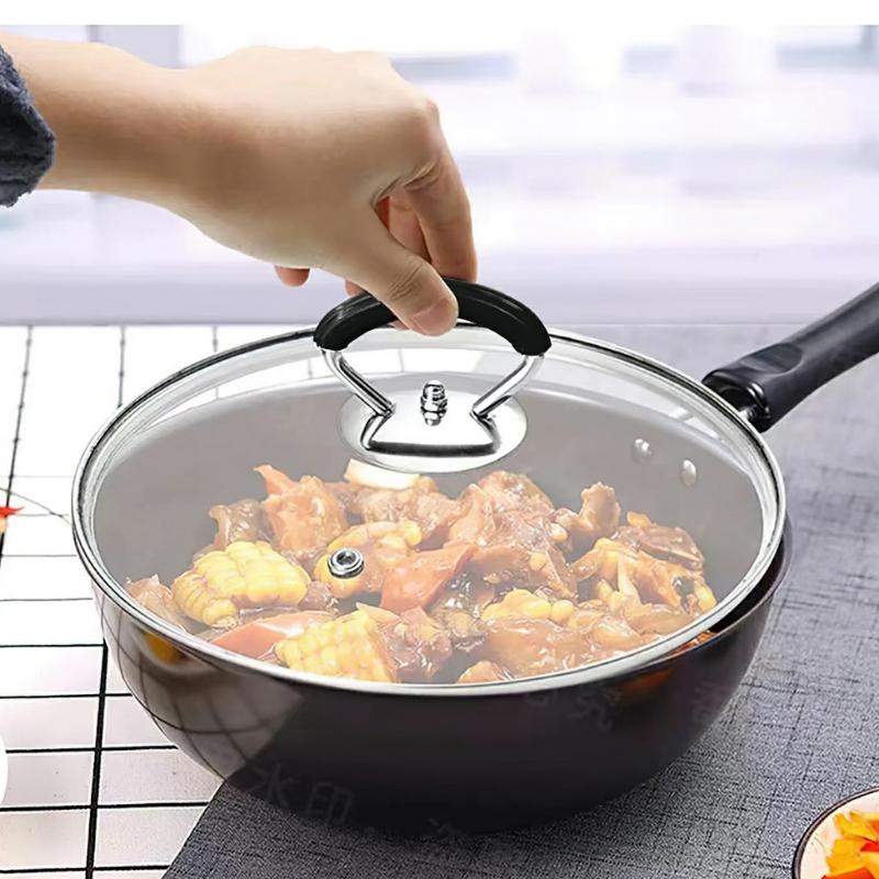 Product Introduction of Tay cầm nắp nồi đa năng có vít - Tay cầm silicon bằng thép không gỉ - Chịu nhiệt, Chống bỏng, Chống trượt -BEETT 2