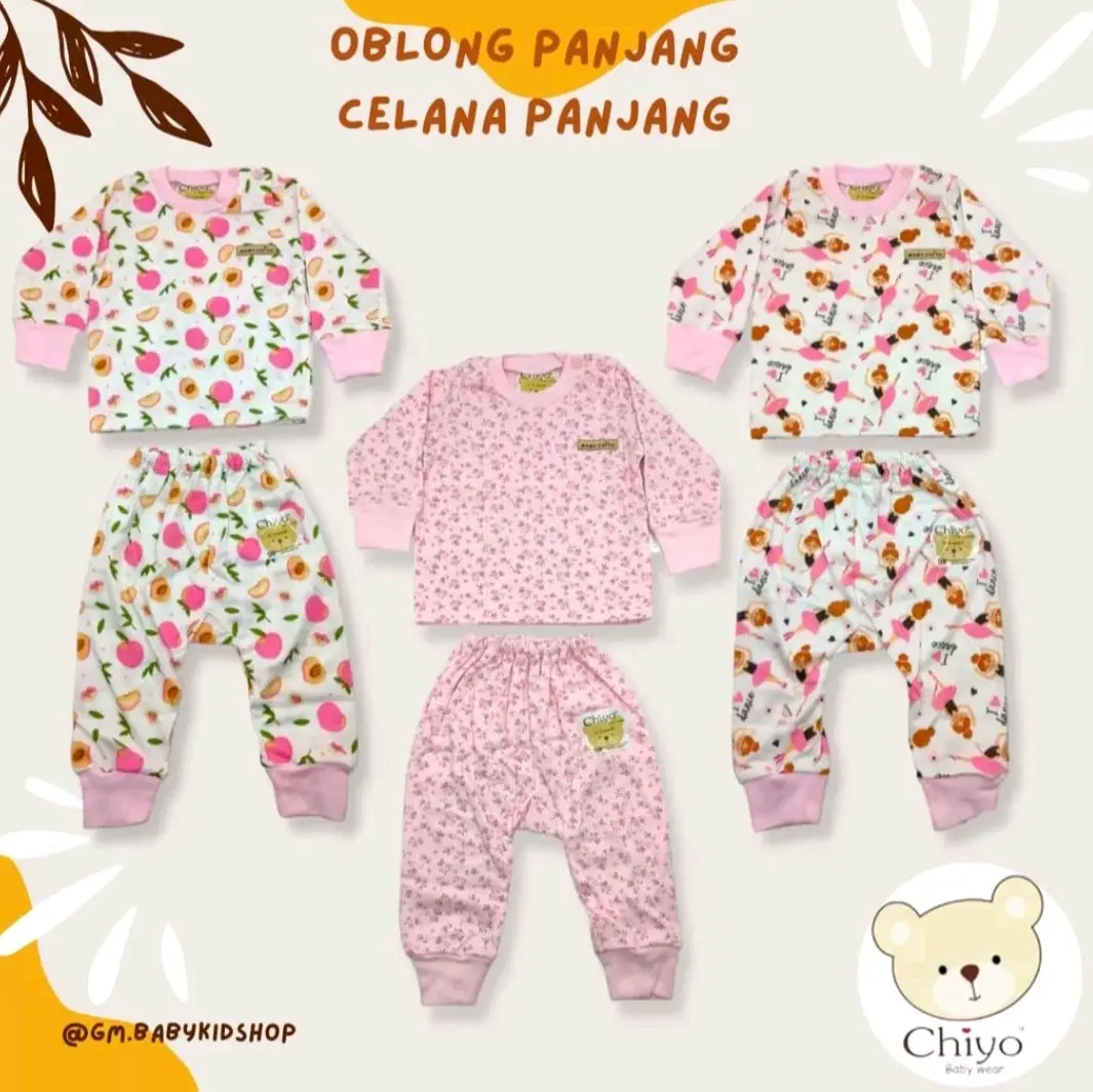 Setelan Oblong Baby Chiyo Tangan Panjang