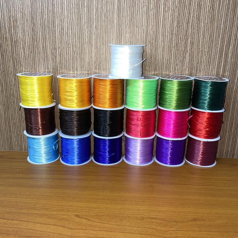 Chỉ tem trắng - dây thun dây chỉ xỏ chuỗi loại co giãn tốt