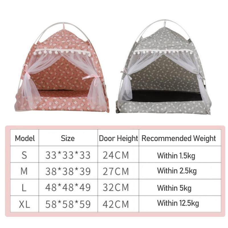 Product Introduction of Pet Tent Bed Puppy Dogs Tent House Four Seasons General Pet House Puppy Dogs Cats Bed Pet Supplies Summer Dog House Pet Products #434034 39
