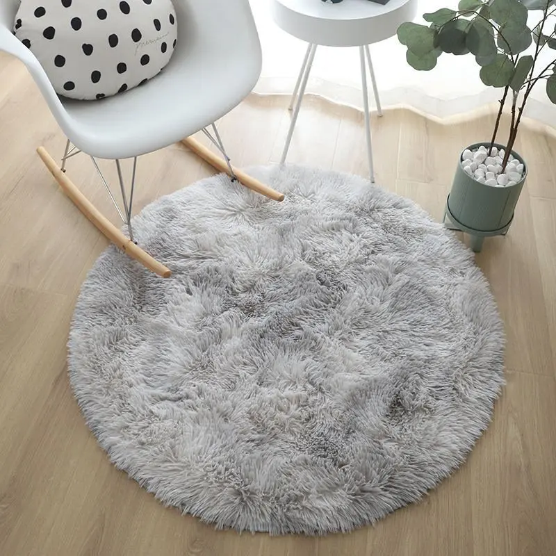 Thảm lông tròn 1m x1m thảm decor chụp ảnh sản phẩm 8