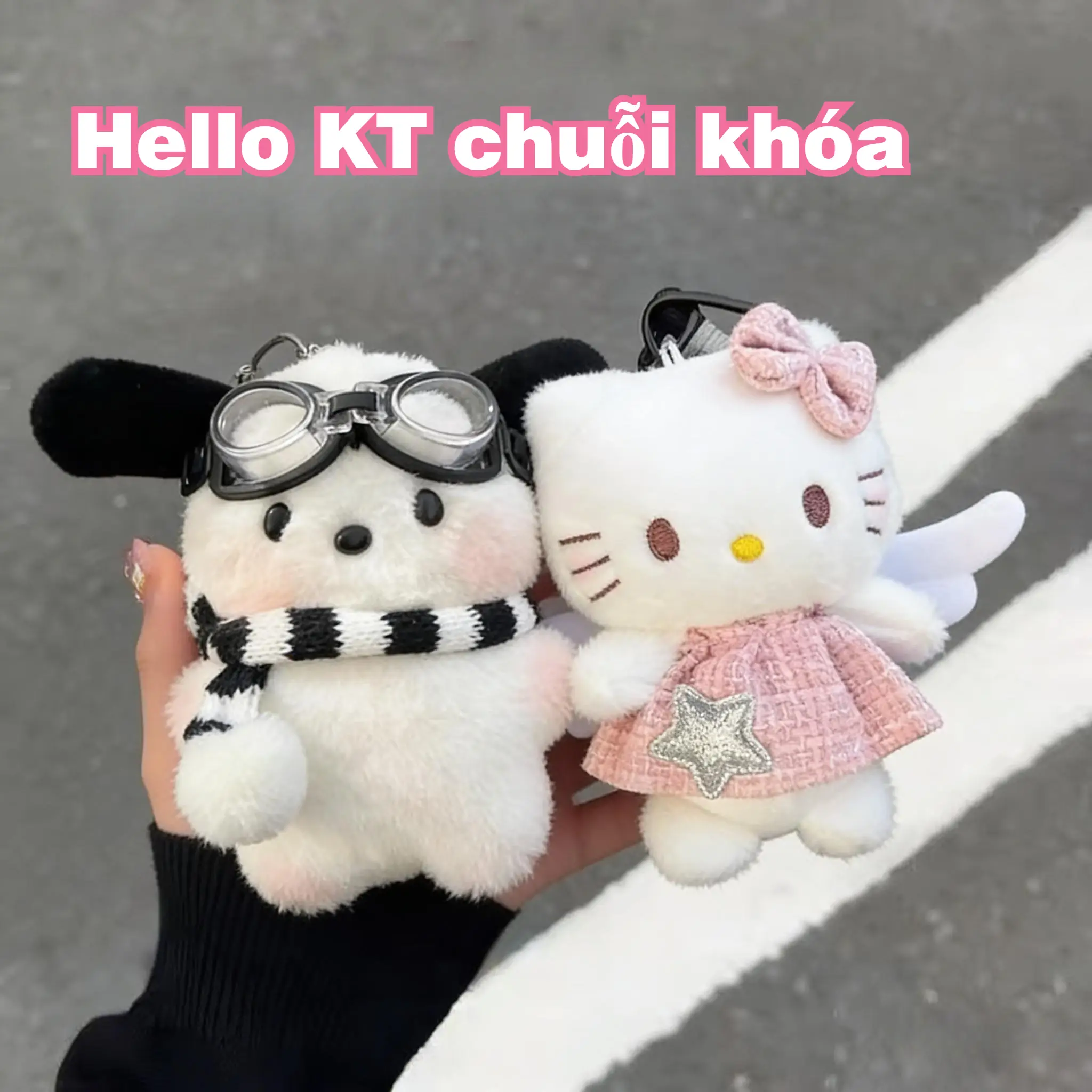 Dây Chuyền Chìa Khóa Lợn Hồng Nhồi Bông Dễ Thương, Búp Bê Chó Con Hoạt Hình, Mặt Dây Chuyền Túi, Móc Khóa Mèo Thiên Thần, Đồ Dùng Quà Tặng Bất Ngờ Sinh Nhật