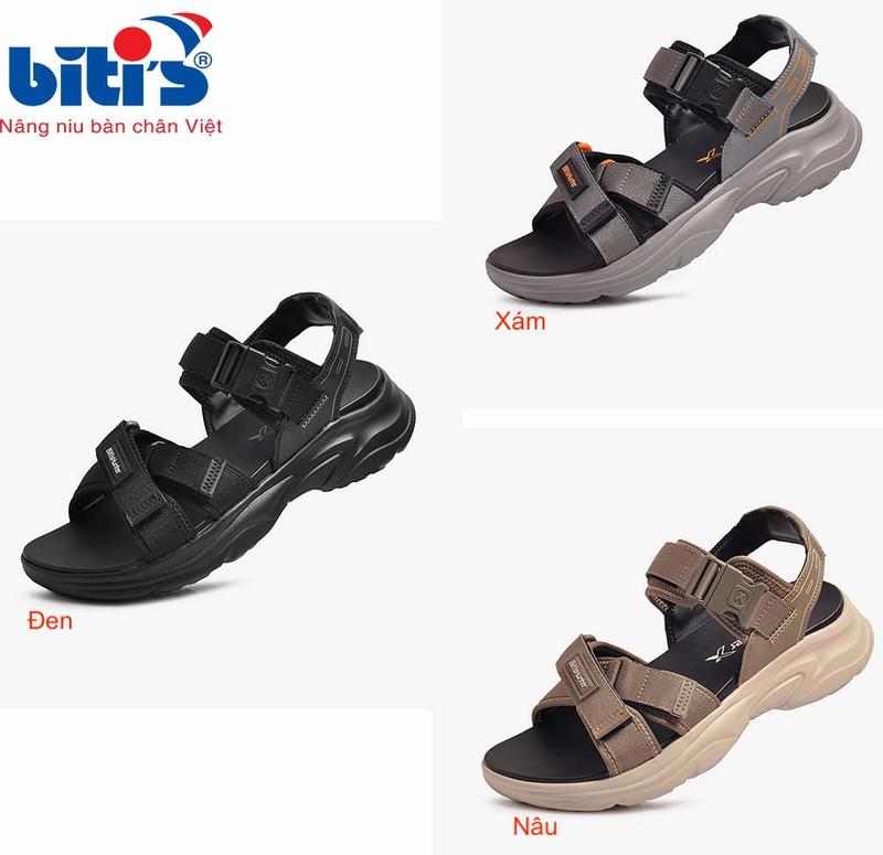 Dép Sandal Nam - Dép Quai Hậu Học Sinh Nam Biti's Hunter X Dune Coastal Edition 3 Màu HEM000800XAM, HEM000800DEN, HEM000800NAU ( Xám, Đen, Nâu )