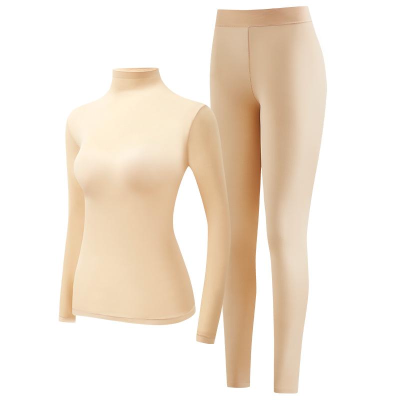 Áo Sơ Mi Cơ Sở Nữ, Cổ Áo Nhiều Lớp, Cao Cổ, Chứa Axit Hyaluronic, Bộ Đồ Da Làm Đẹp, Độ Đàn Hồi Cao, Dài Tay, Liền Mạch, Đồ Lót Giữ Nhiệt, 20221126100