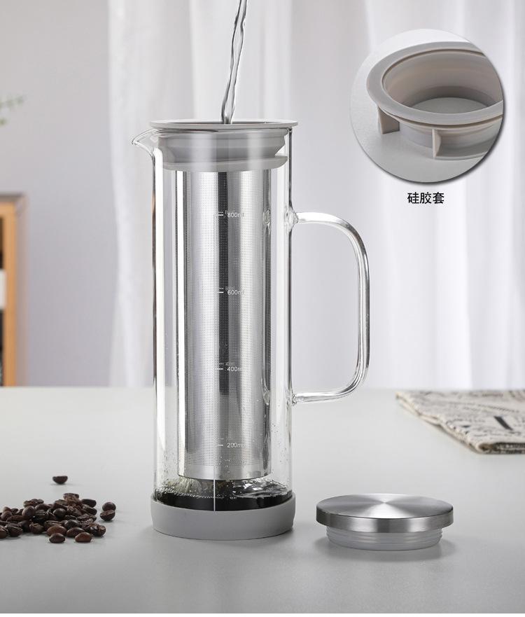 Product Introduction of LZD  Borosilicate Glass Cold Extraction Coffee Pot Glass Coffee Pot Cold Bubble Ice Drip Coffee Pot Hot and Cold Teapot Coffee Set 9