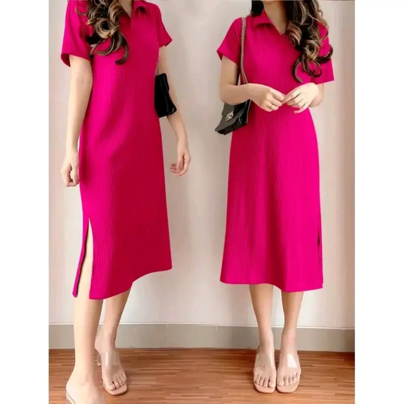 MATILDA DRES KNIT SLIT ISI 3 PCS Casual 5