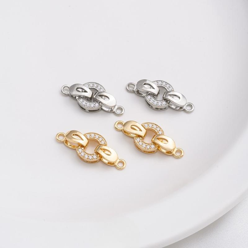 Khóa, Khóa Kết Nối, 1 Bộ / Bán Buôn, Tự Làm, Mạ Vàng 14K, Giữ Màu, Khảm…