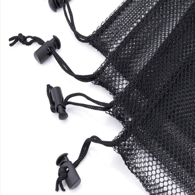 Bao Lưới Đựng Đồ, Chất Liệu Nylon Bền, Dây Rút, Thích Hợp Cho Túi Giặt, Rửa, Đồ Chơi Bãi Biển, Du Lịch 1
