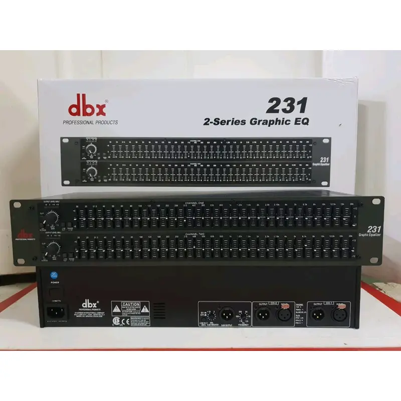 Equalizer DBX 231 Output Subwoofer Baru Grade A Mixer Amplifier 0